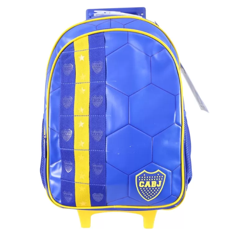Mochila Escolar Cresko 2026 Boca Juniors 18" con Carro Art.BO611